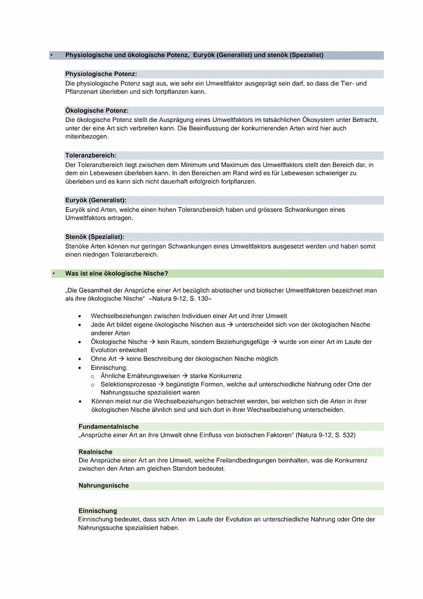 Botanik und Ökologie
Bedeutung, Eigenschaften und Lebensweise der Algen, Moose, Farne und Blütenpflanzen und die
schrittweise Anpassung der 