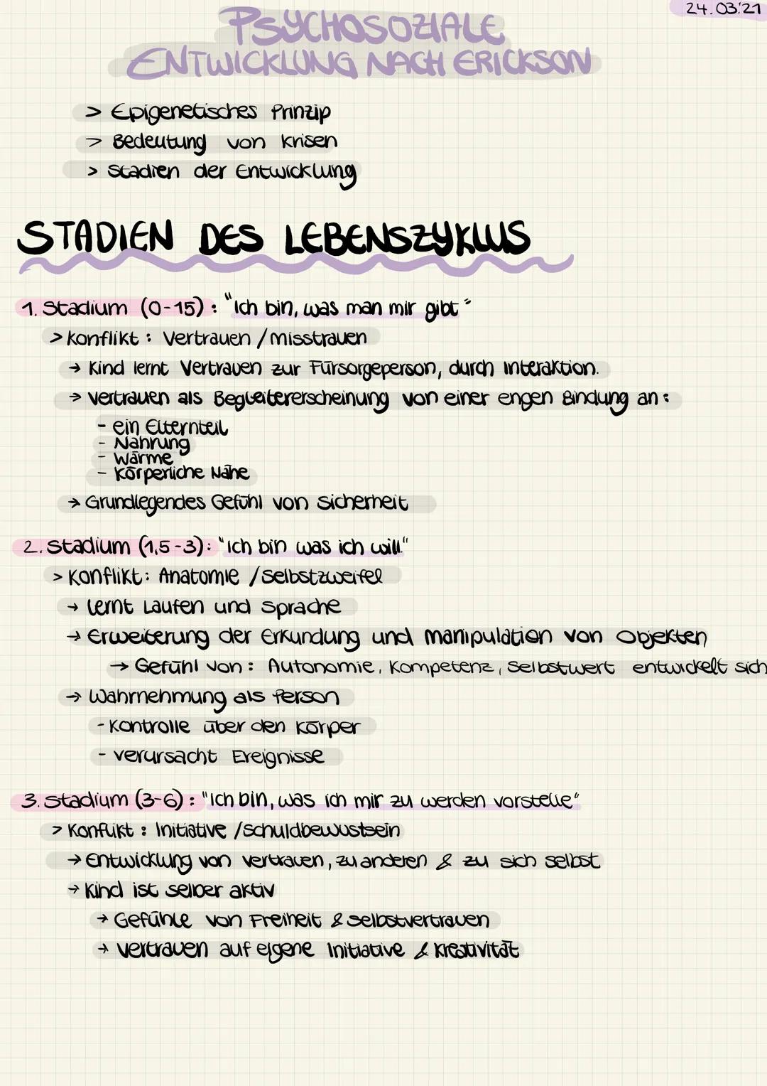 Erikson Stufenmodell einfach erklärt: 8 Stufen, Beispiel & Alter
