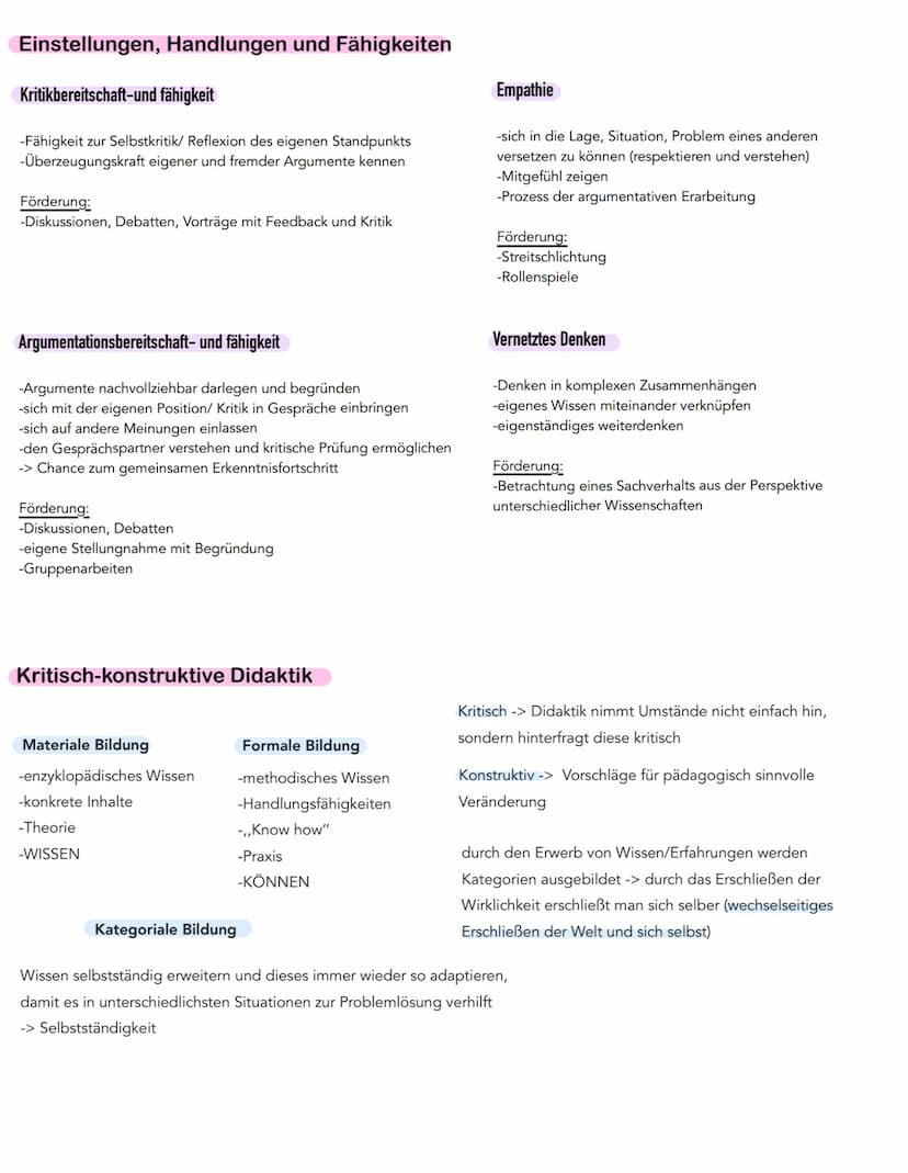 Kerngedanken
-Bildungskonzept ist die Synthese aus humanistischen Bildungsvorstellungen und kritischer Gesellschaftsanalyse
-Normativer Ansa