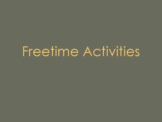 Know Freetime Activities thumbnail