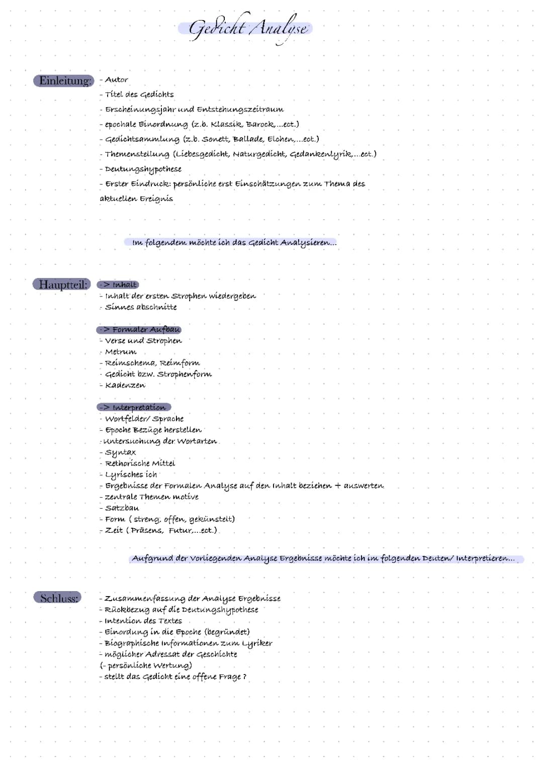  Gedicht Analyse 