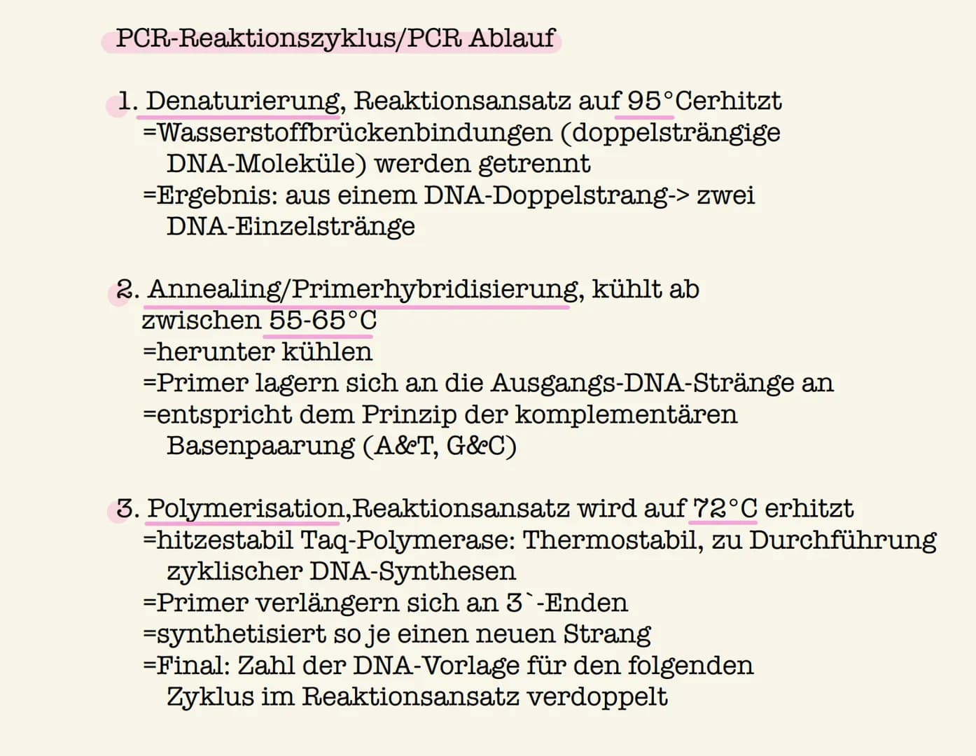 PCR und Gelelektrophorese
Polymerase
Chain
Reaction
-> Polymerasekettenreaktion
Q1 2022/23
Benötigte Zutaten
1. Doppelstränge der DNA-
Vorla