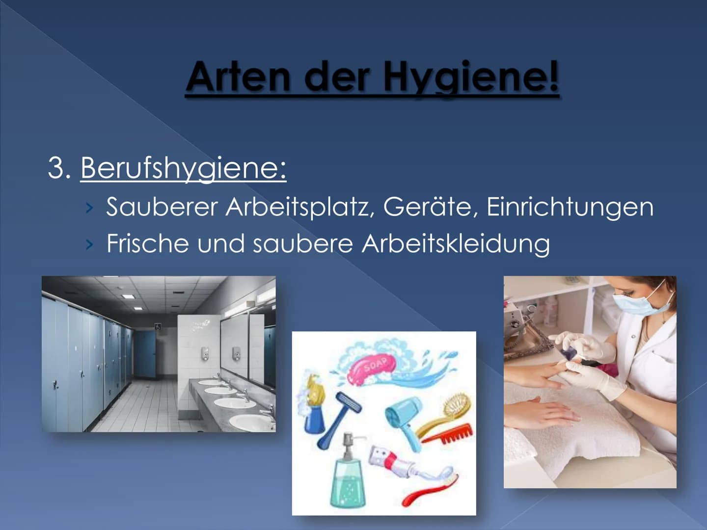 Hygiene
Infektionen
Die Hygiene Gliederung
Was ist Hygiene?
● Hygiene zu Hause und Unterwegs!
Arten der Hygiene!
• Was ist wenn zu viel Hygi