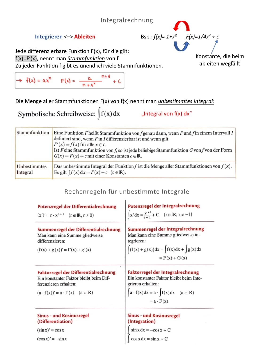 Integralrechnung