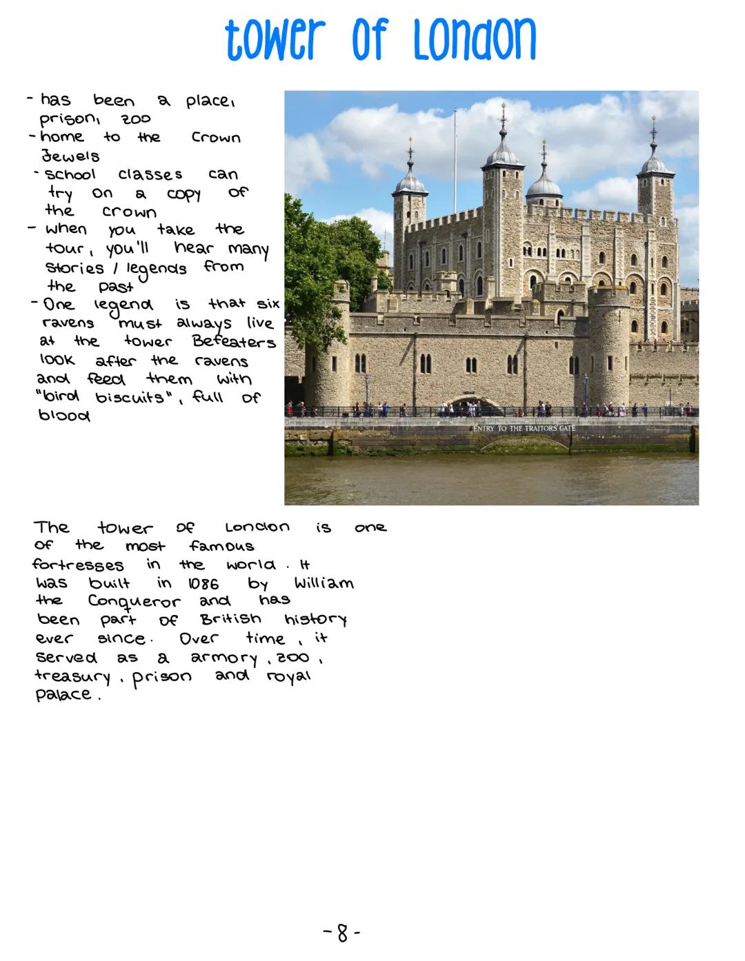 020
HOENDE
XM 145
London sights Page: 1
table of contents
elisabeth tower
2- london eye
3- buckingham Palace
4-
the shard
5-
6-
globe theatr