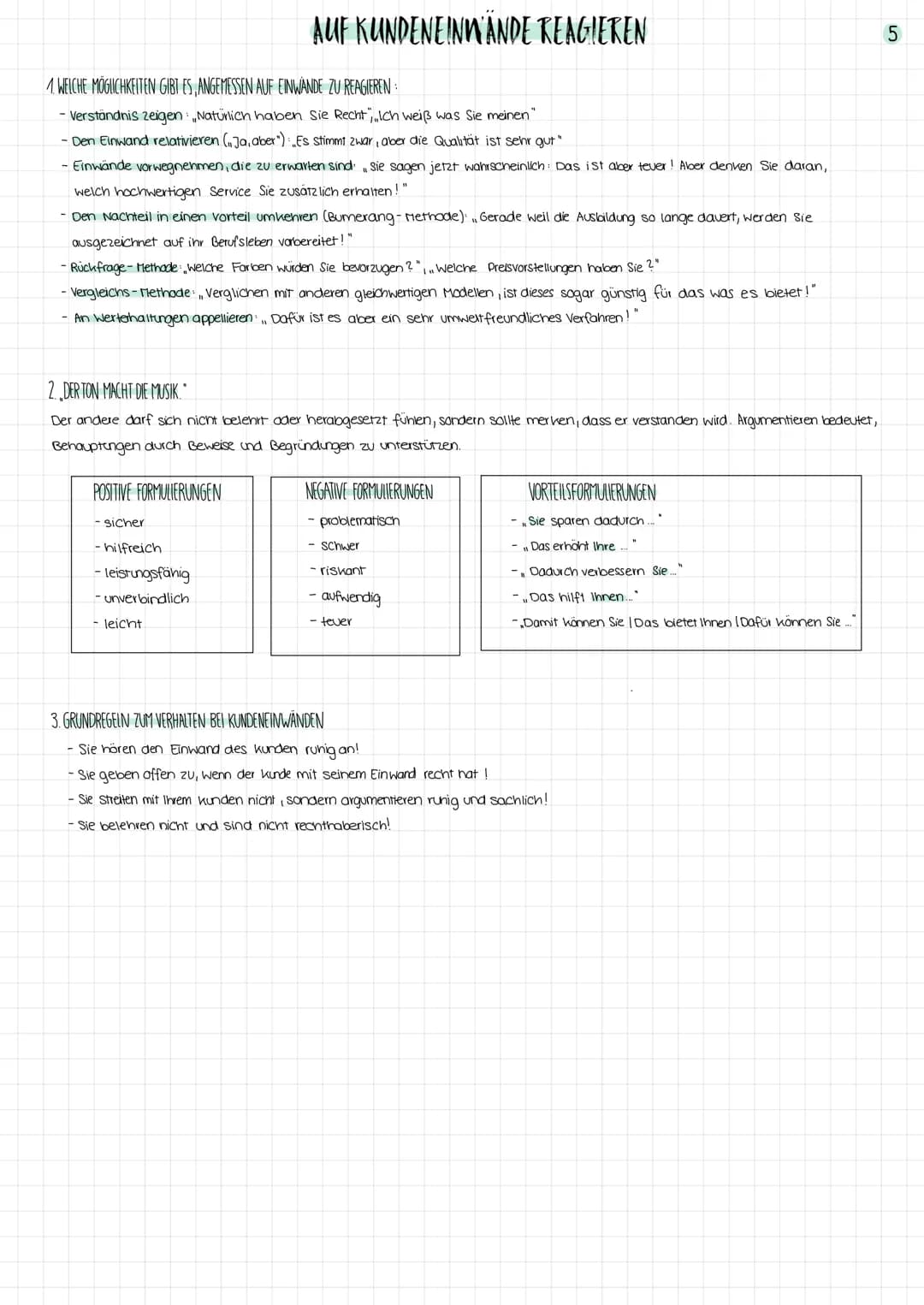 Lernfeld 7
Beratungsgespräche
1. KÖRPERSPRACHE DEUTEN
Der Kunde...
1. ANLASSE - Warum findet ein Gespräch statt?
Meistens geschichte in Form