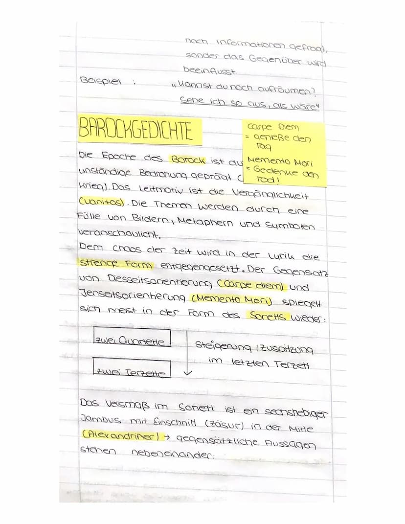 Gedicht
GEDICHTRUFBAU
Außerer Aufbau
Vers
: Gedichtzeile
Strophe Sinnabschnit
Enjambement (Zeilen - oder Verssprung):
Übergreifen des Satzes