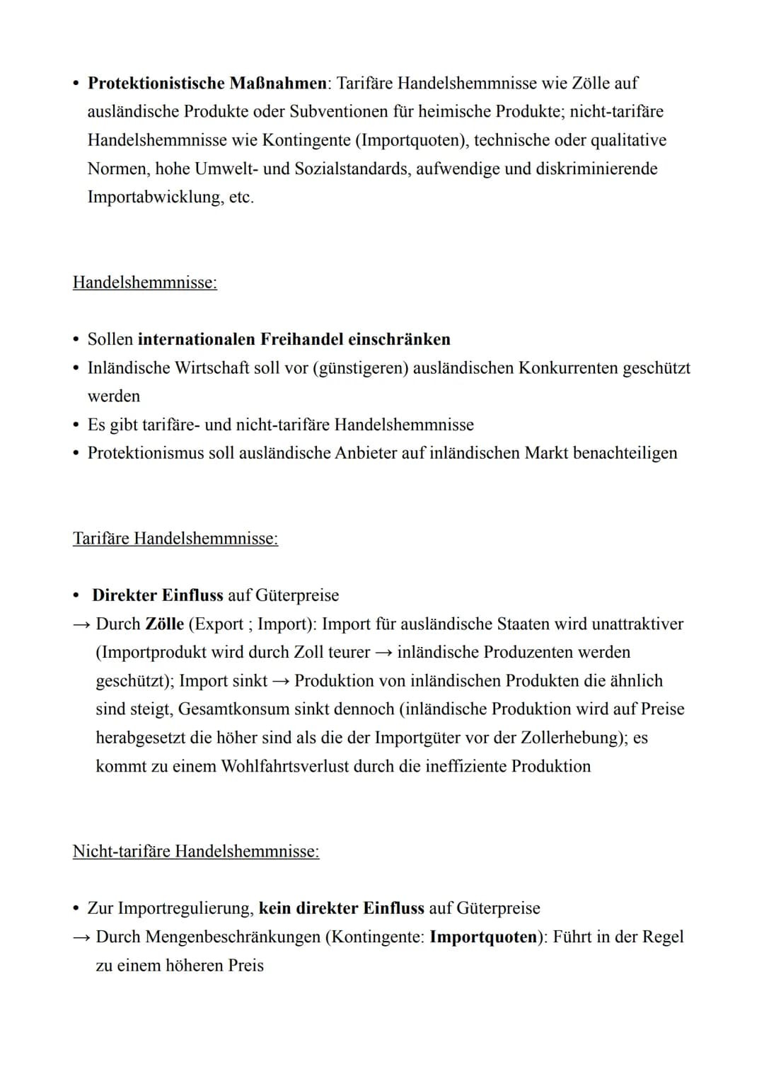 PoWi LK - Abitur 2022
Lernzettel
13.2.: Chancen und Risiken weltwirtschaftlicher Verflechtungen
Außenhandelspolitik und Handelsregime
Leitbi