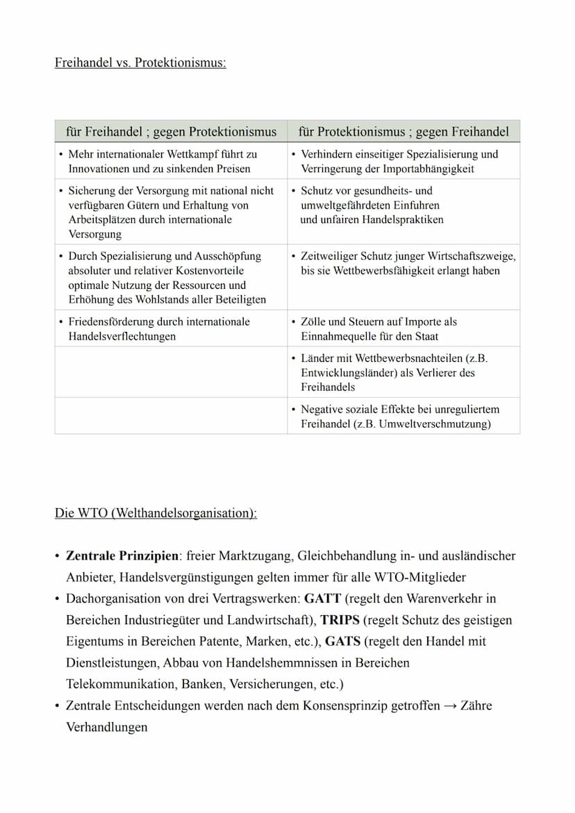 PoWi LK - Abitur 2022
Lernzettel
13.2.: Chancen und Risiken weltwirtschaftlicher Verflechtungen
Außenhandelspolitik und Handelsregime
Leitbi