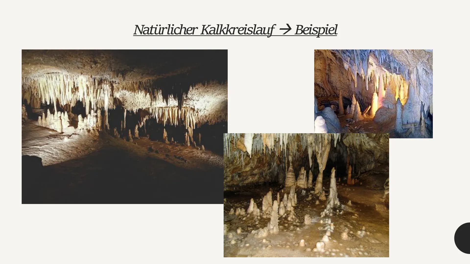 Kalkkreislauf
In der Natur und Technik
- Chemiepräsentation - 1. Kalk und seine Eigenschaften
Kalkkreislauf
2.
2.1 natürlicher Kalkkreislauf