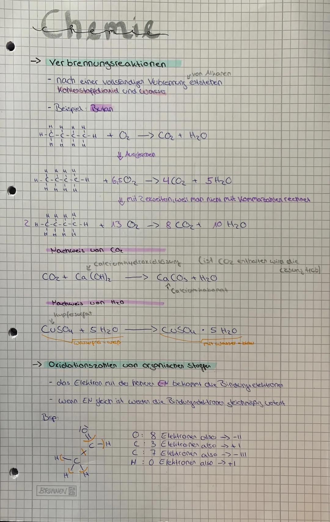 Chemie
-> Verbrennungsreaktionen
-
von Alkanen
nach einer vollständigen Verbrennung entstehen
Kohlerstoffdioxid und Wasser
- Beispiel: Bulan