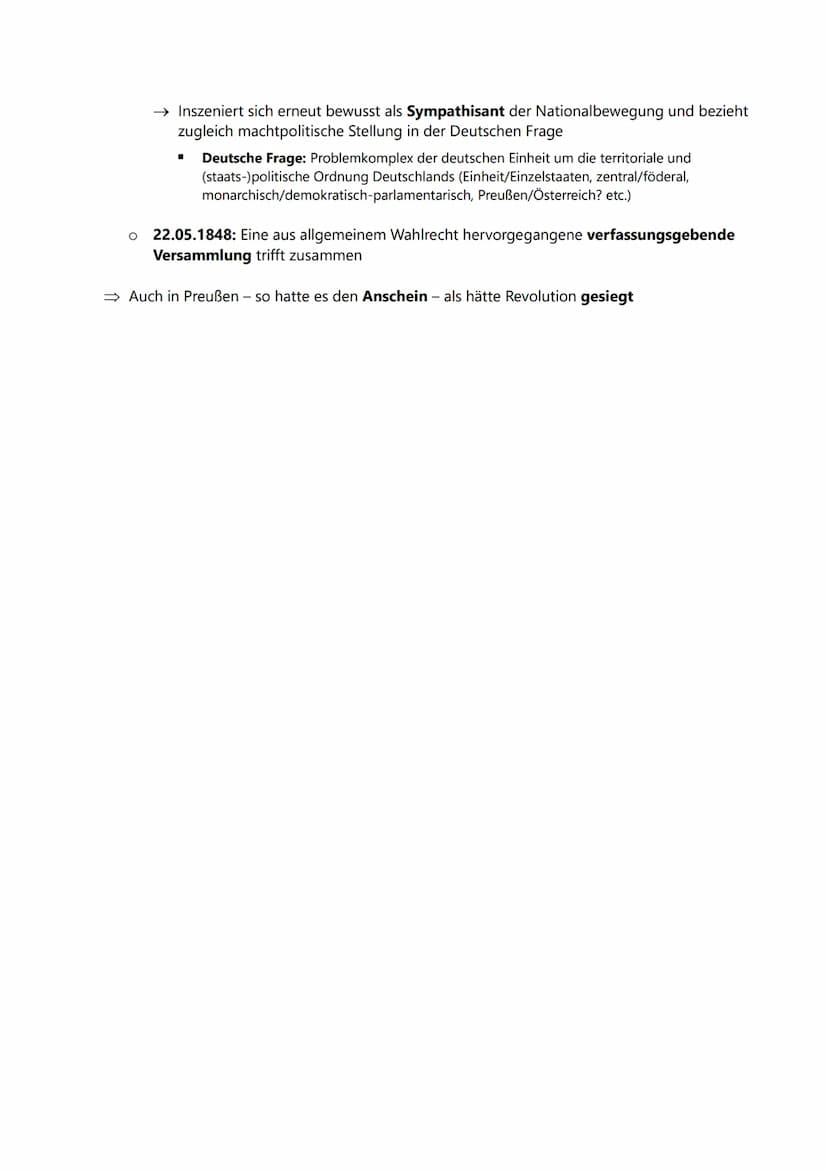 Die Märzrevolution von 1848
Die Träger und Ziele der Revolution in den deutschen Staaten
Die Märzforderungen
●
Forderungen politischer und s
