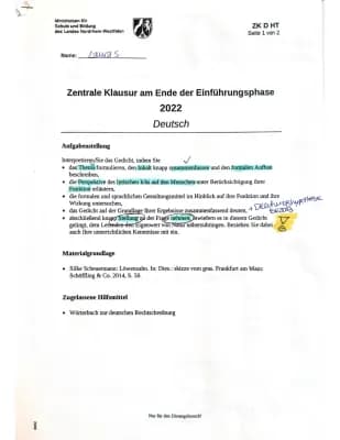 Know Deutsch Zk 2022 NRW + Erwartungshorizont thumbnail