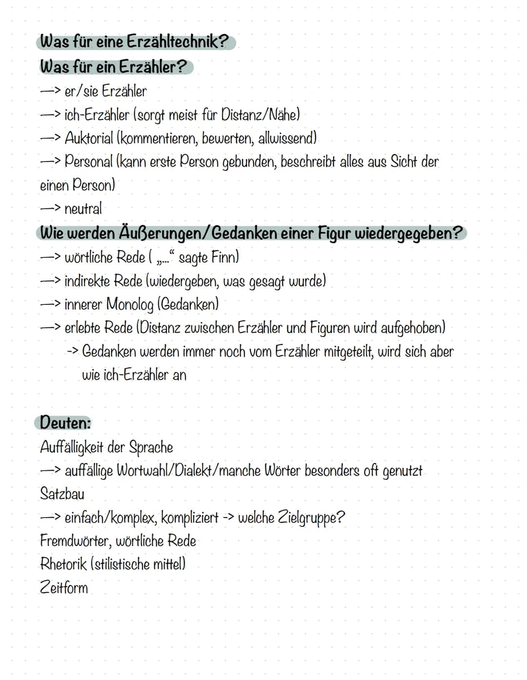 Kurzgeschichten
Merkmale einer Kurzgeschichte
• Überschaubare Text länger (nicht mehr als vier Seiten)
Unmittelbarer Beginn (keine Einleitun