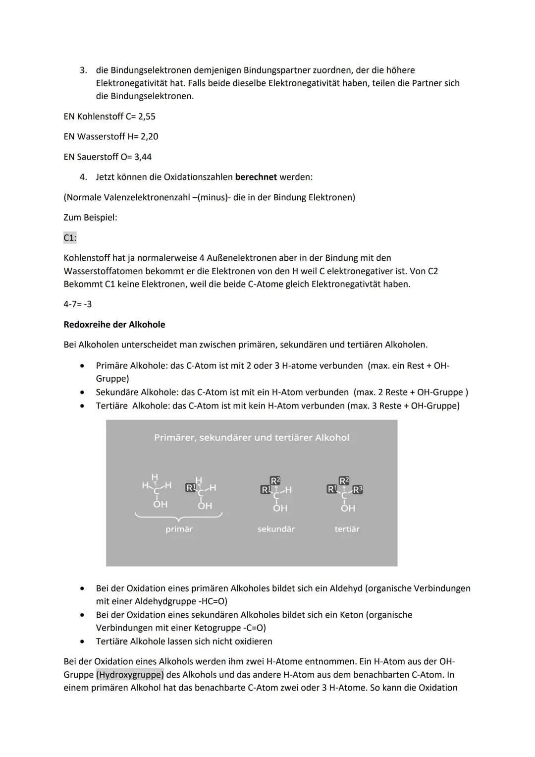 Redoxreaktionen
Die Oxidation ist eine Elektronenübertragungsreaktion (Elektrolyse), d. h. es werden Elektronen von
einem Reaktionspartner a