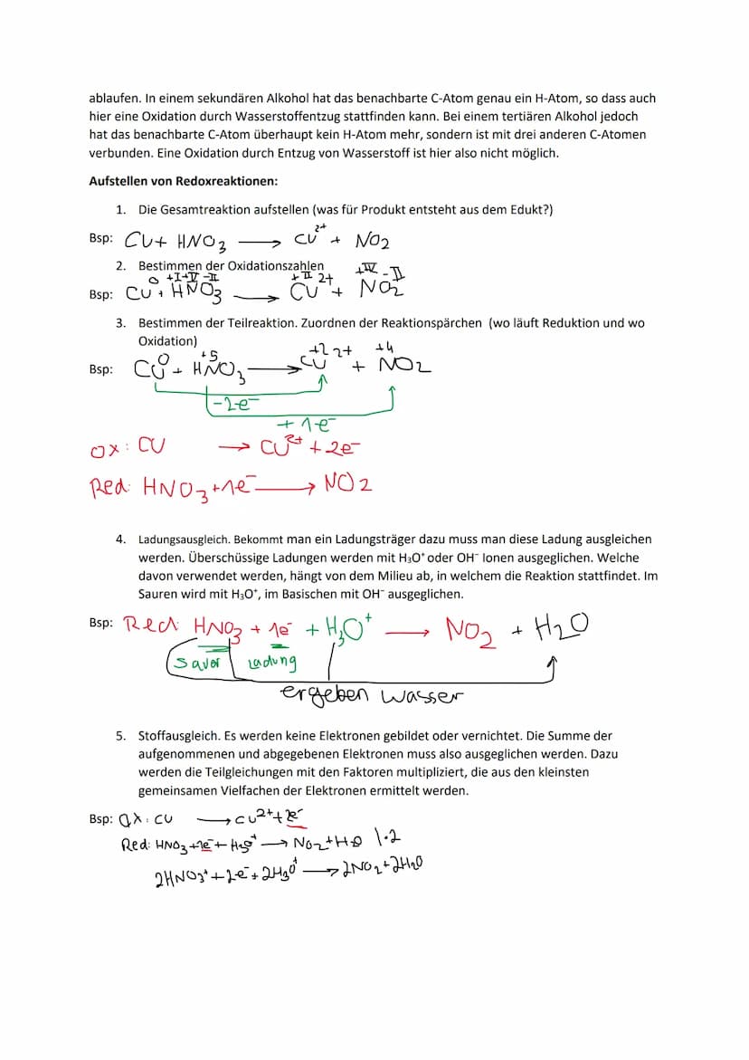 Redoxreaktionen
Die Oxidation ist eine Elektronenübertragungsreaktion (Elektrolyse), d. h. es werden Elektronen von
einem Reaktionspartner a