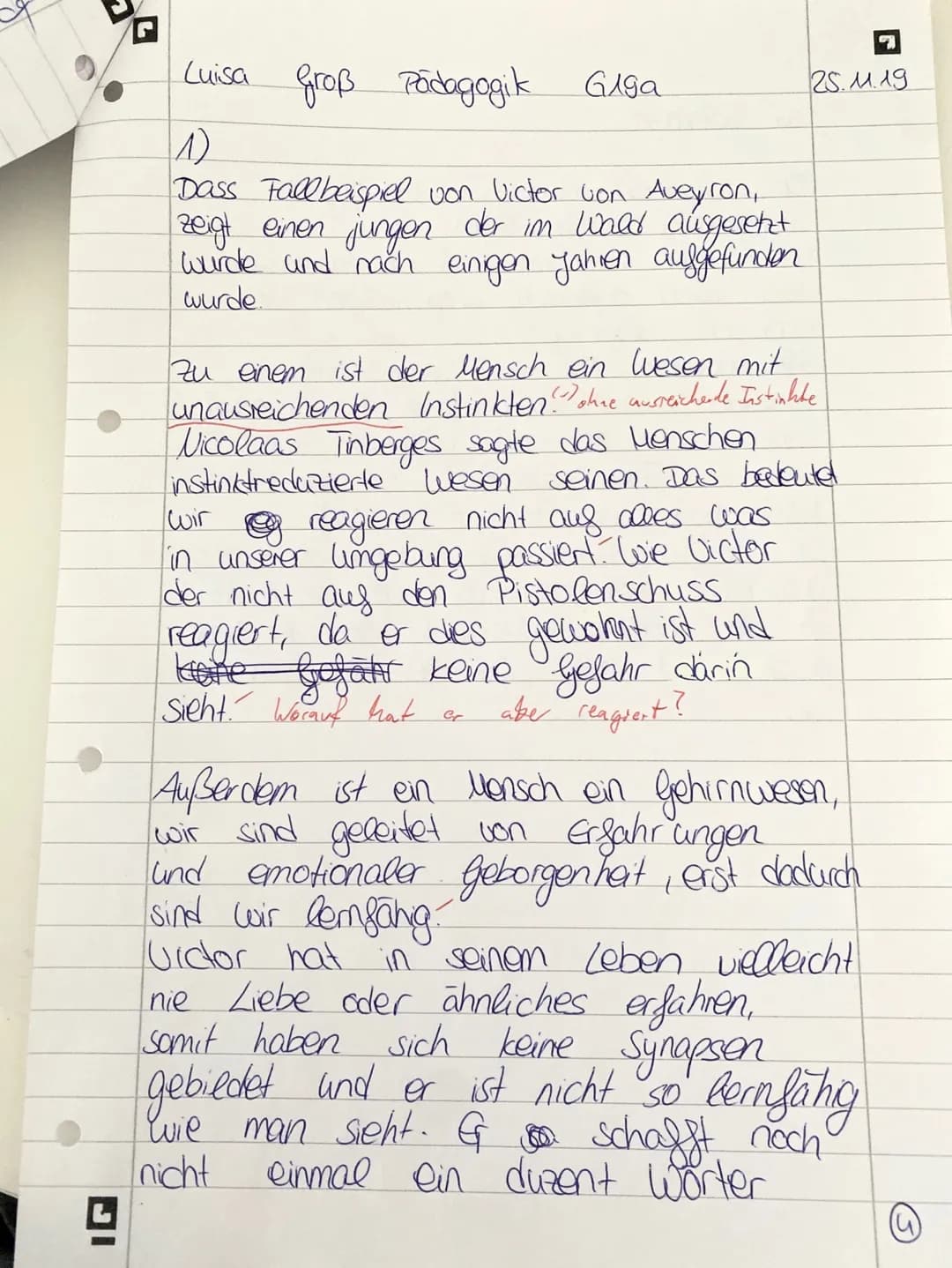 10
15
20
5
25
30
BGY G 19a
Anzahl der abgegebenen Blätter:
Pädagogik: LB 1 - Erziehungsprozesse mitgestalten
Thema: Die Möglichkeit und Notw