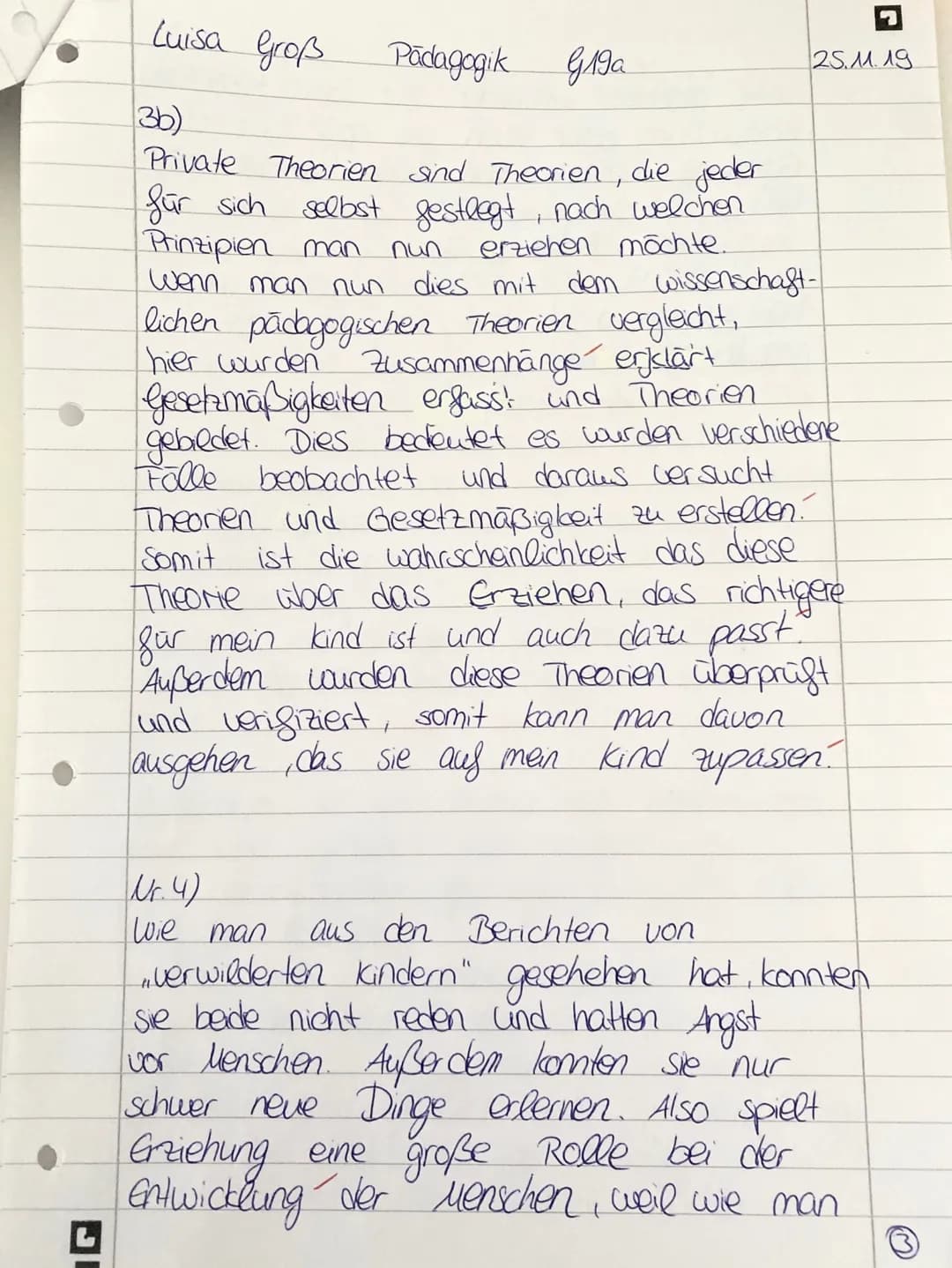 10
15
20
5
25
30
BGY G 19a
Anzahl der abgegebenen Blätter:
Pädagogik: LB 1 - Erziehungsprozesse mitgestalten
Thema: Die Möglichkeit und Notw