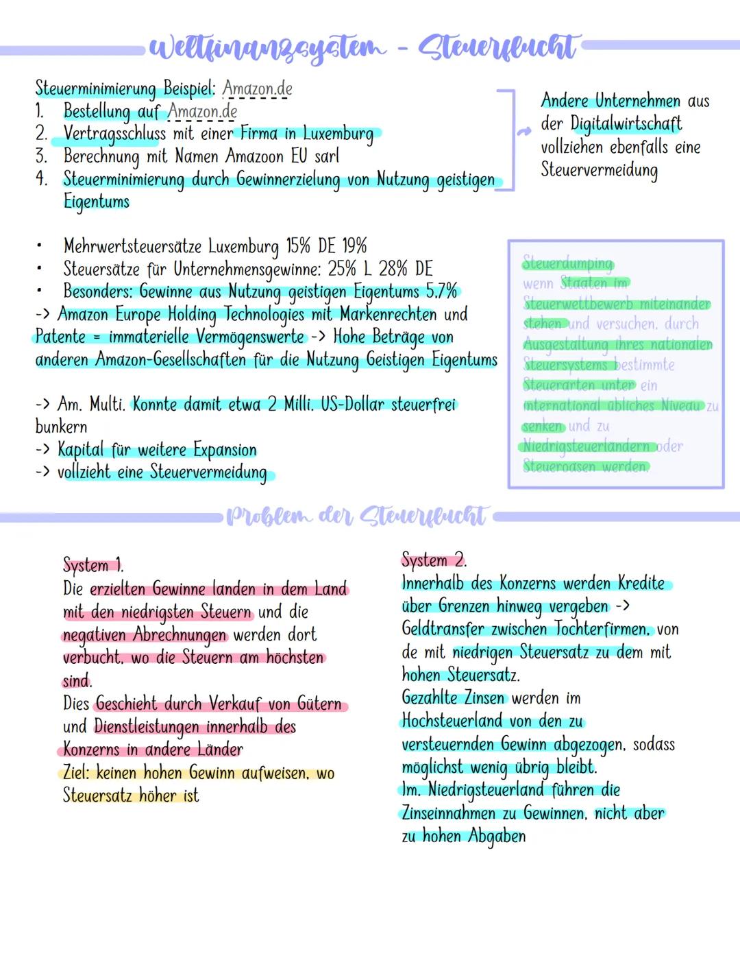 ·
Ökonomische Globalisierung
entsteht auf d. Basis globaler Produktions- und Lieferketten sowie globaler Güter-. Arbeits-
und Finanzmärkten
