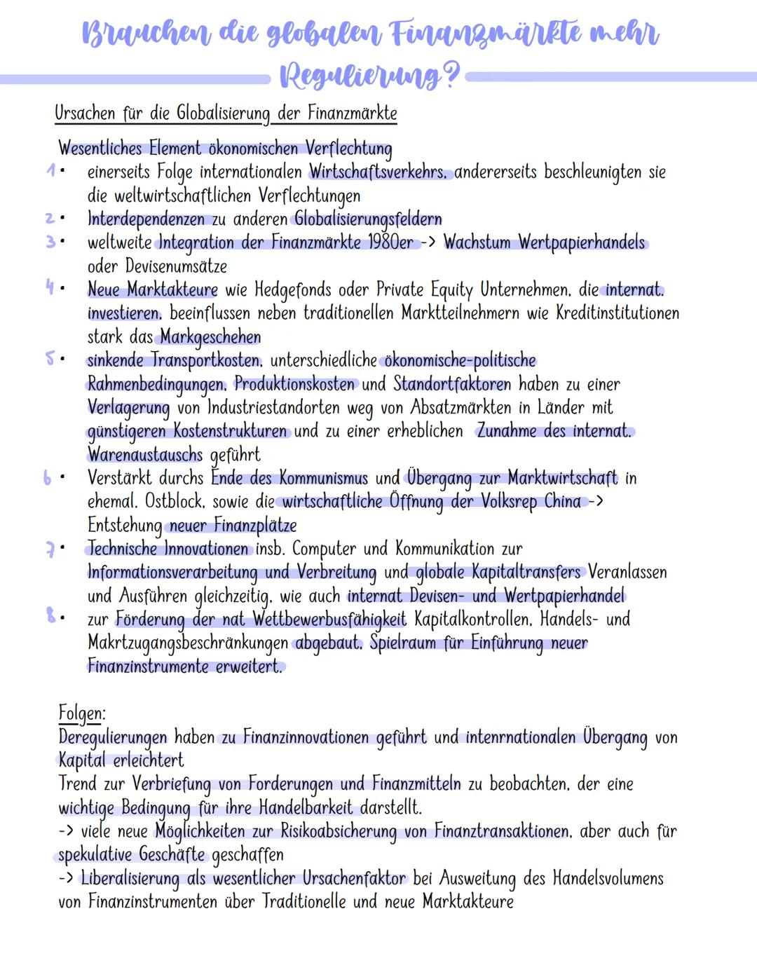 ·
Ökonomische Globalisierung
entsteht auf d. Basis globaler Produktions- und Lieferketten sowie globaler Güter-. Arbeits-
und Finanzmärkten
