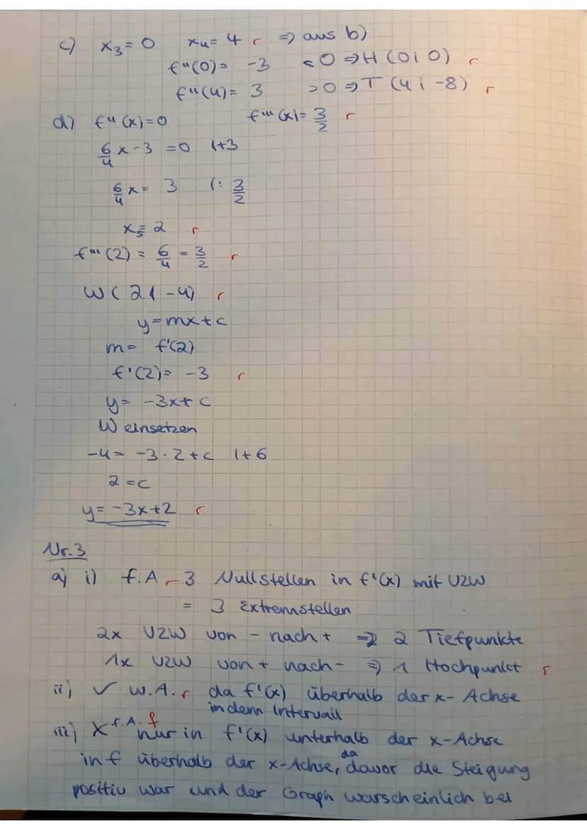 Mathematik
Mathematik-Klassenarb
Punkte
36138
Note KA
Aufgabe 1
Leite ab:
1
Volle Punktzahl gibt es nur bei sauberer Darstellung und Angabe 