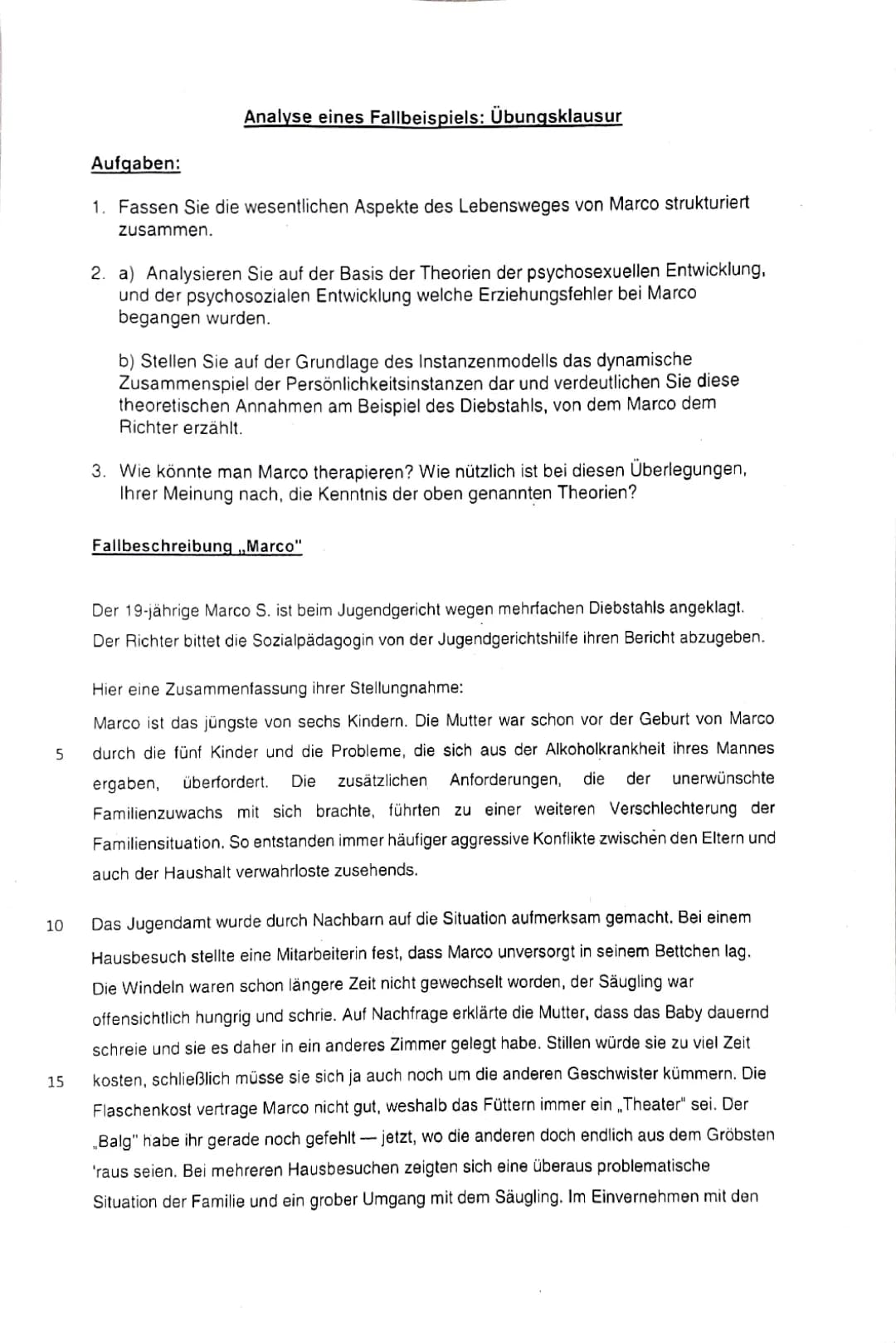 Fallbeispiel: Freud und Eriksons modell