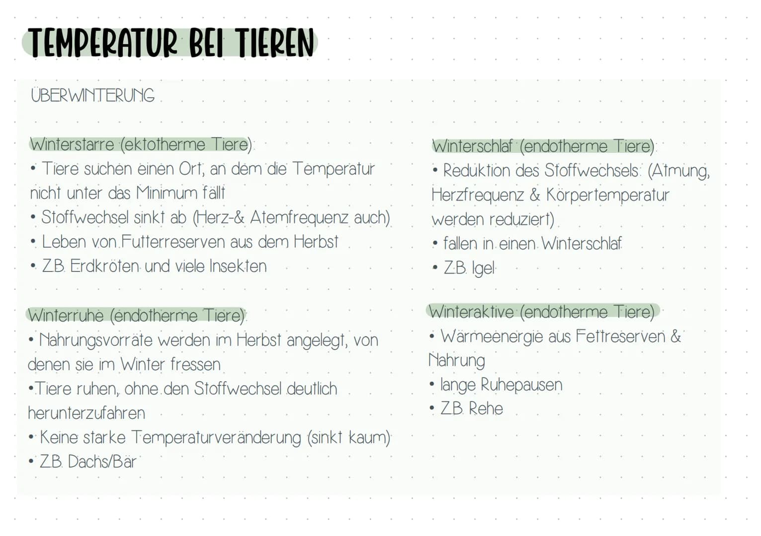 ÖKOLOgie BIOLOGIE KLAUSUR Q2
Themen
ABIOTISCHE Faktoren
-
Temperatur
- General.
- Tiere.
- Pflanzen.
Licht
→> Handout
Wasser
- Blattaufbau
-