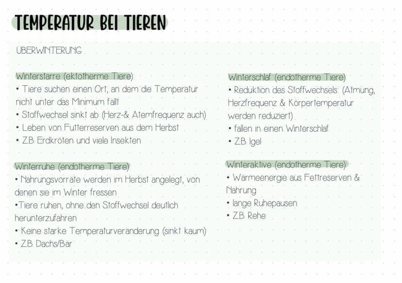 ÖKOLOgie BIOLOGIE KLAUSUR Q2
Themen
ABIOTISCHE Faktoren
-
Temperatur
- General.
- Tiere.
- Pflanzen.
Licht
→> Handout
Wasser
- Blattaufbau
-
