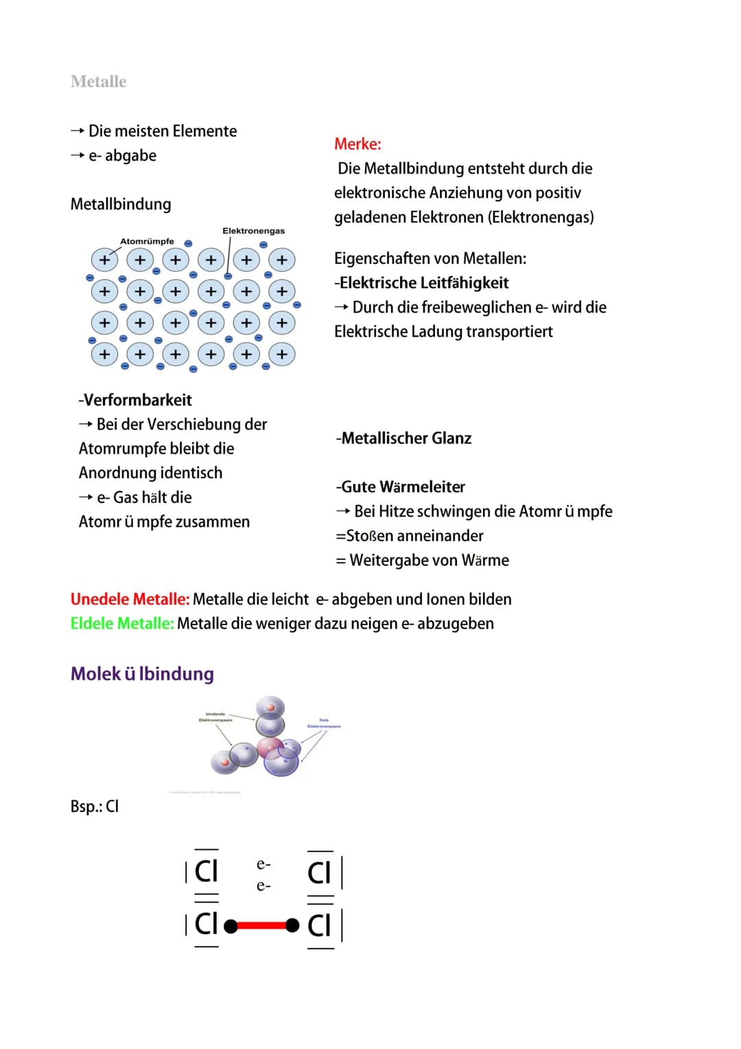 Chemie 8. Klasse
Reinstoffe und Gemische
Definition Reinstoffe:
Stoffe die durch Karakteristische Stoffeigenschaften eindeutig gekennzeichne