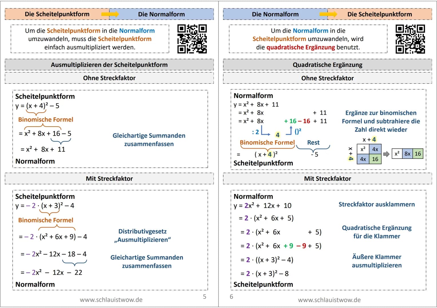 Quadratische Funktionen
y = m.x
y = b
konstant
proportional
Wurfbewegungen lassen sich nicht mit
den bisher durchgenommenen Funktionen
(kons