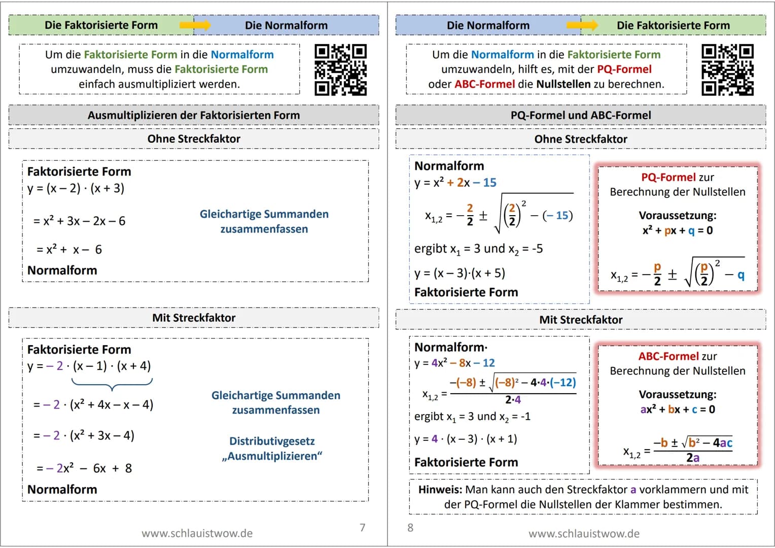 Quadratische Funktionen
y = m.x
y = b
konstant
proportional
Wurfbewegungen lassen sich nicht mit
den bisher durchgenommenen Funktionen
(kons