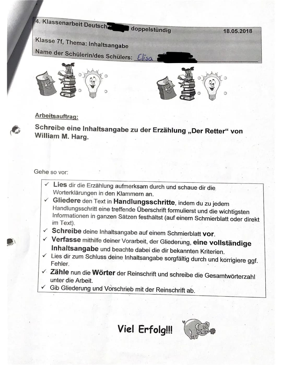 
<p>Die Kurzgeschichte "Der Retter" von William M. Harg handelt von einem Mann und einem Hund, die nach dem Sinken ihres Schiffs im Meer tre