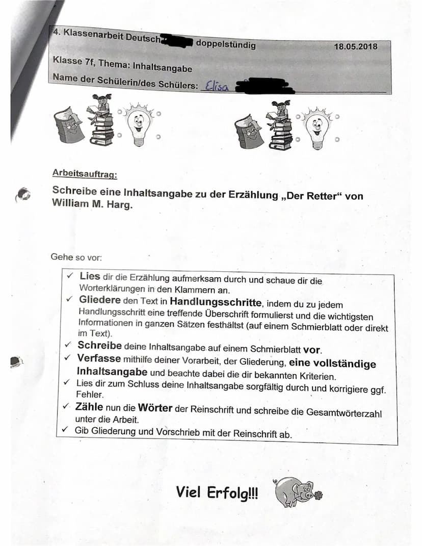 
<p>Die Kurzgeschichte "Der Retter" von William M. Harg handelt von einem Mann und einem Hund, die nach dem Sinken ihres Schiffs im Meer tre