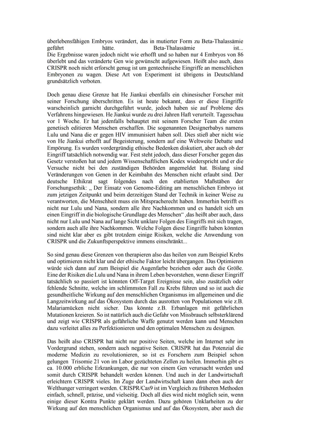 Ich stelle euch heute die revolutionäre Methode der Genom-Editierung CRISPR/Cas9
vor. Am Ende dieses Vortrages werdet ihr ungefähr wissen wi