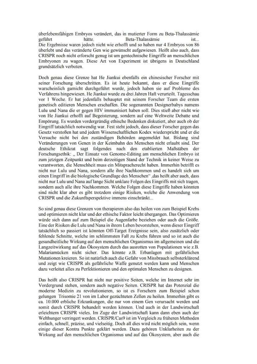 Ich stelle euch heute die revolutionäre Methode der Genom-Editierung CRISPR/Cas9
vor. Am Ende dieses Vortrages werdet ihr ungefähr wissen wi
