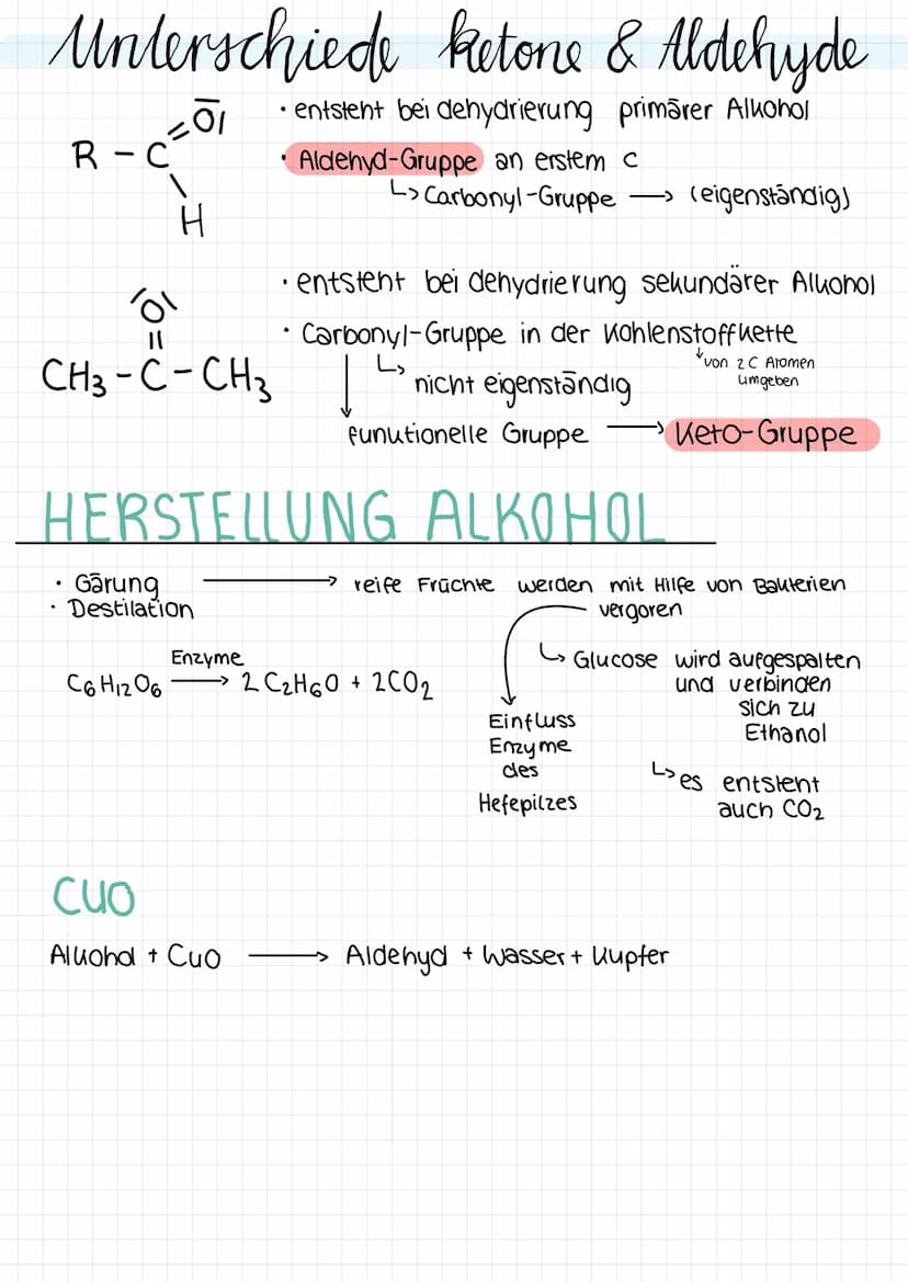 اور
Ketone
CnHznt10
ALKOHOL
Aldehyde Alkanole/(Alkohole)
NOMENKLATUR DER ALKOHOLE
1. Hauptuette benennen (längste Kette mit Hydroxy-Gruppe /