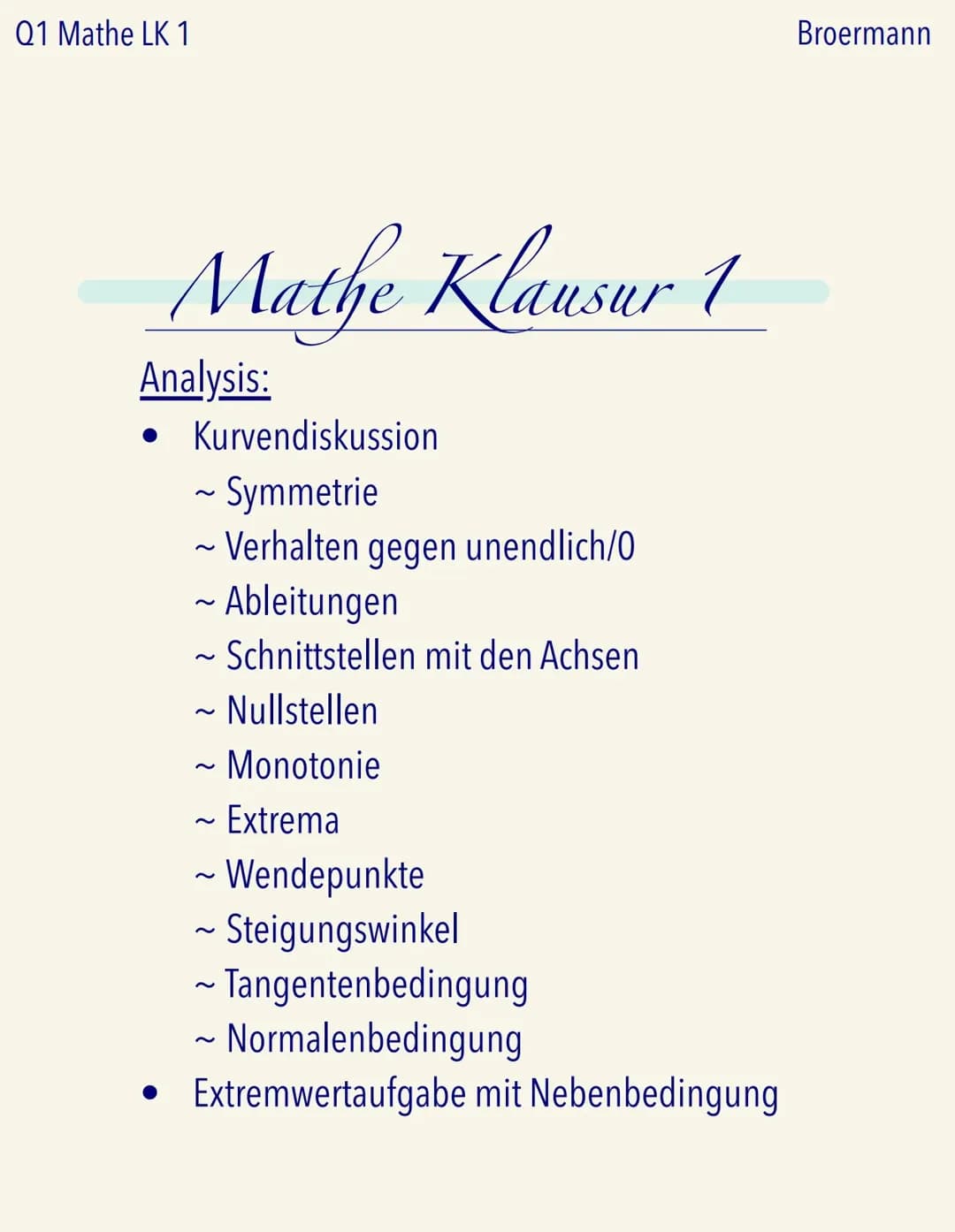 Kurvendiskussion und Extremwertaufgaben mit Nebenbedingung 