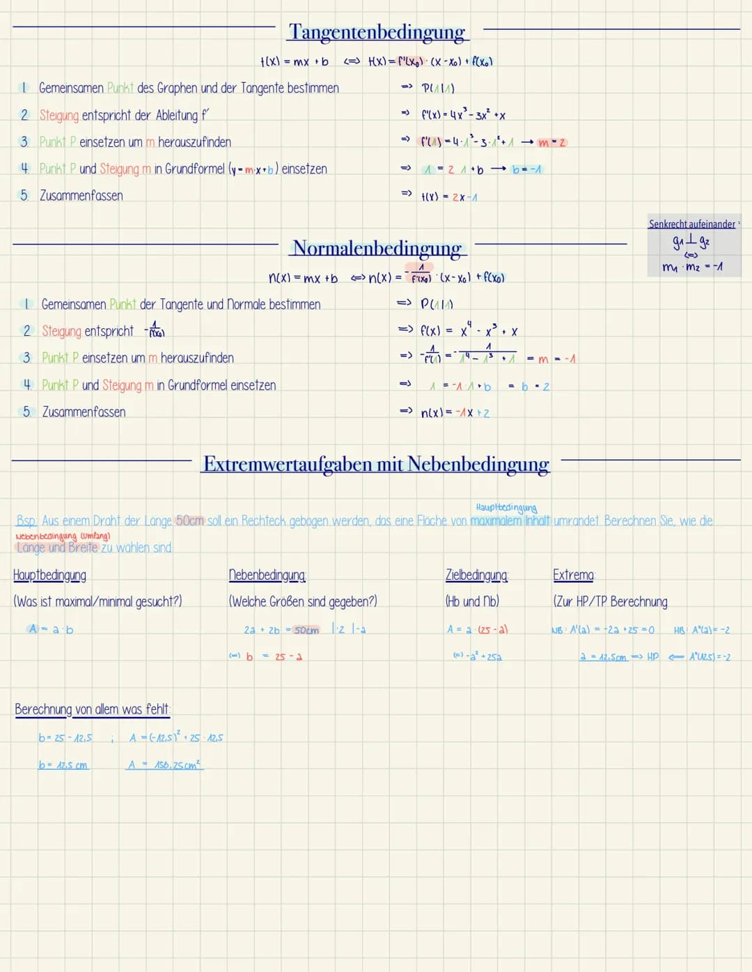 Q1 Mathe LK 1
Mathe Klausur 1
Analysis:
• Kurvendiskussion
- Symmetrie
~ Verhalten gegen unendlich/0
~ Ableitungen
~ Schnittstellen mit den 
