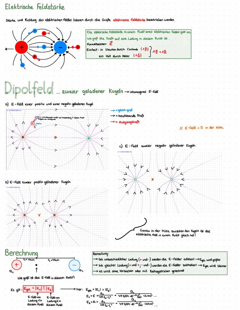 Formeln & Einheiten
Physikalische Größe
Kraft
Elektrische Kraft
Gravitationskraft
Elektrisches Feld
(allgemein)
Elektrische Stromstärbe
Ladu