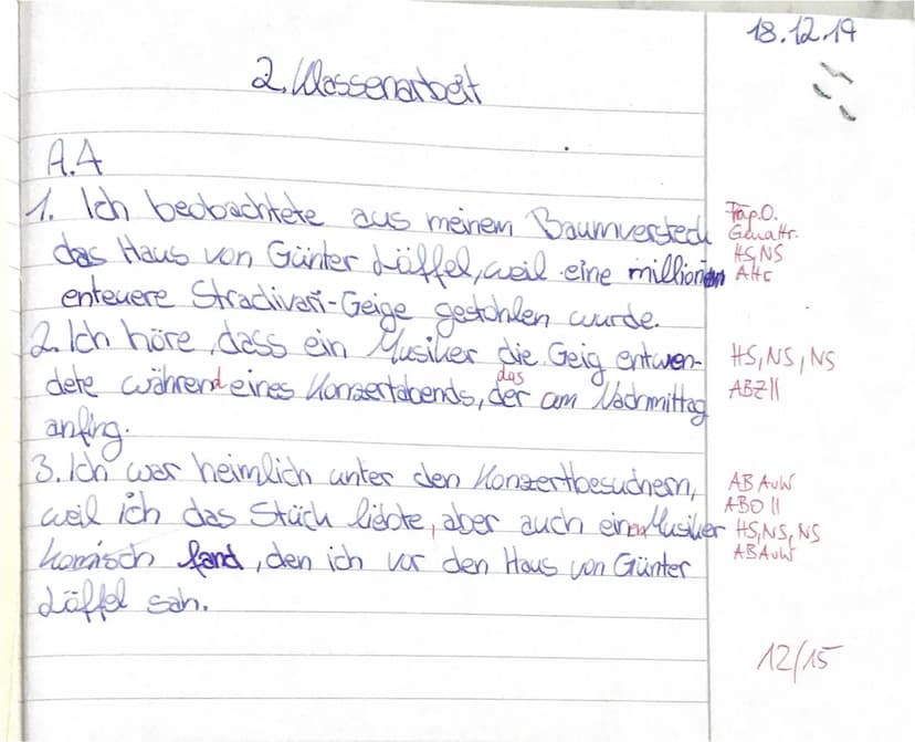 1. Bestimme in den folgenden Sätzen die Satzglieder und
ordne sie unten in die Tabelle ein.
1. Axel beobachtete aus seinem Baumversteck das 