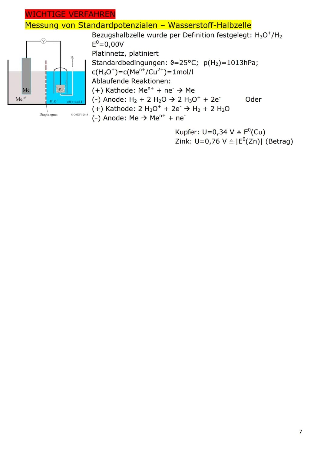 Zink
Kupfer
Elektrochemie
Teilgebiet der physikalischen Chemie, das sich mit wechselseitiger Umwandlung
von chemischer & elektrischer Energi