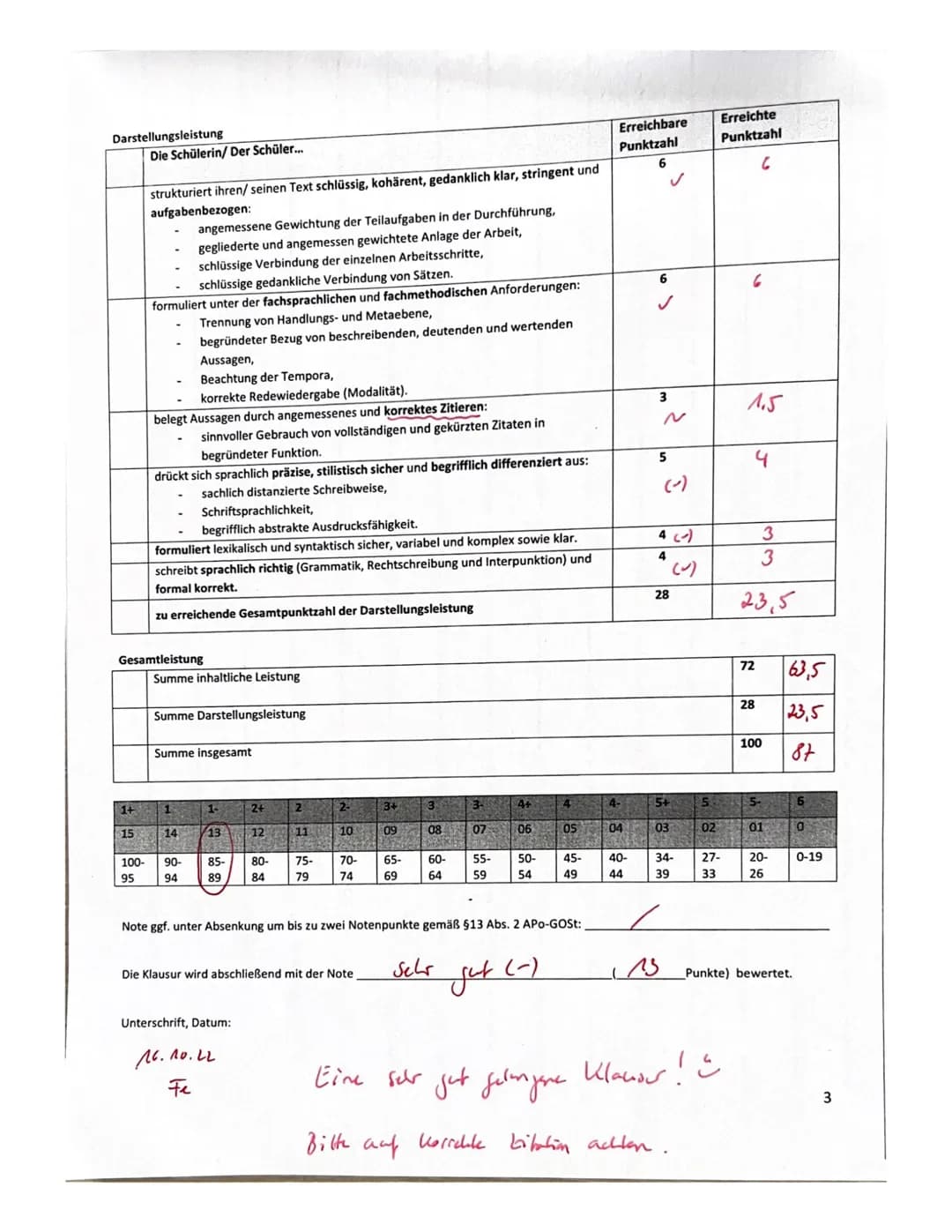 D/Q1/Fe/Sh
Aufgabentyp IIA: Analyse eines Sachtextes
Bearbeitungszeit: 90 Minuten
1. Klausur - 1. Halbjahr ,,Sprache und Spracherwerb"
Aufga