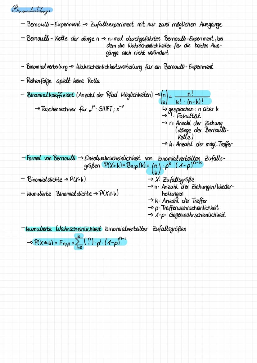 Stochastik
Grundbegriffe der Wahrscheinlichkeitsrechnung
- Zufallsexperiment →Vorgang, der (theoretisch) unendlich oft wiederholt
werden kan