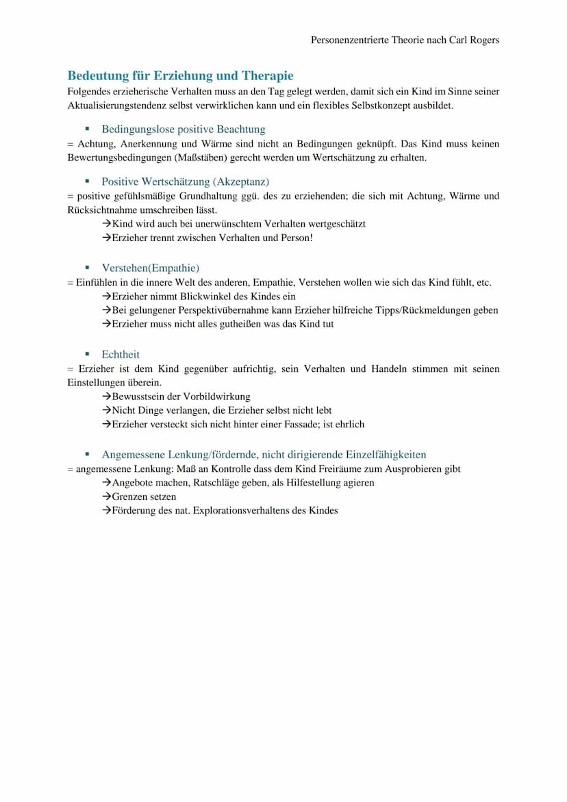 Aktualisierungstendenz - die Tendenz zur Selbstverwirklichung
Die Aktualisierungstendenz ist das grundlegende Motiv für menschliches Verhalt