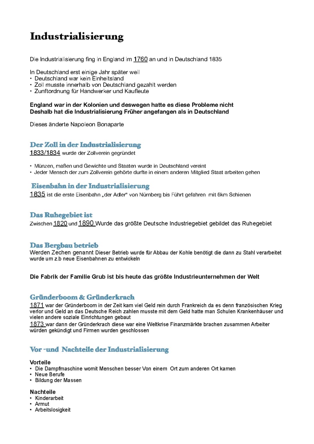  Industrialisierung 
