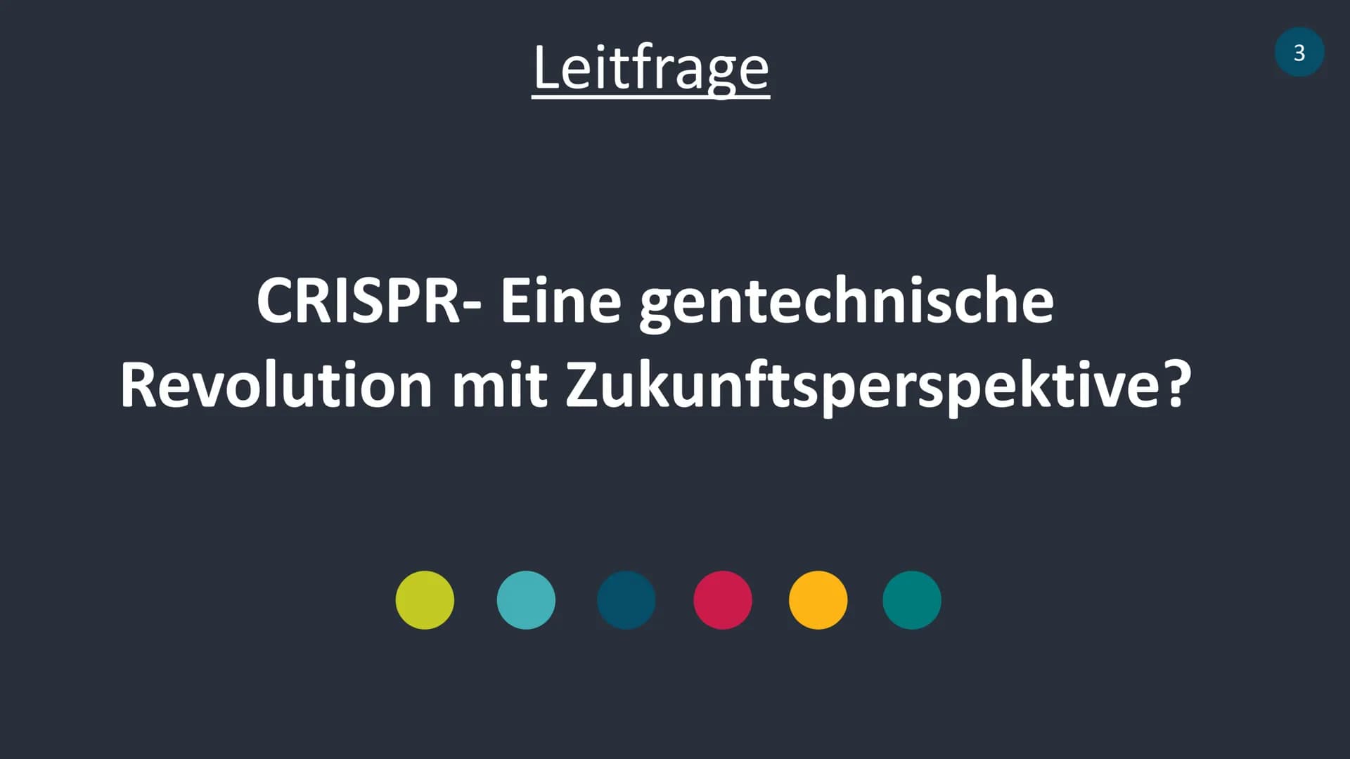 Ich stelle euch heute die revolutionäre Methode der Genom-Editierung CRISPR/Cas9
vor. Am Ende dieses Vortrages werdet ihr ungefähr wissen wi