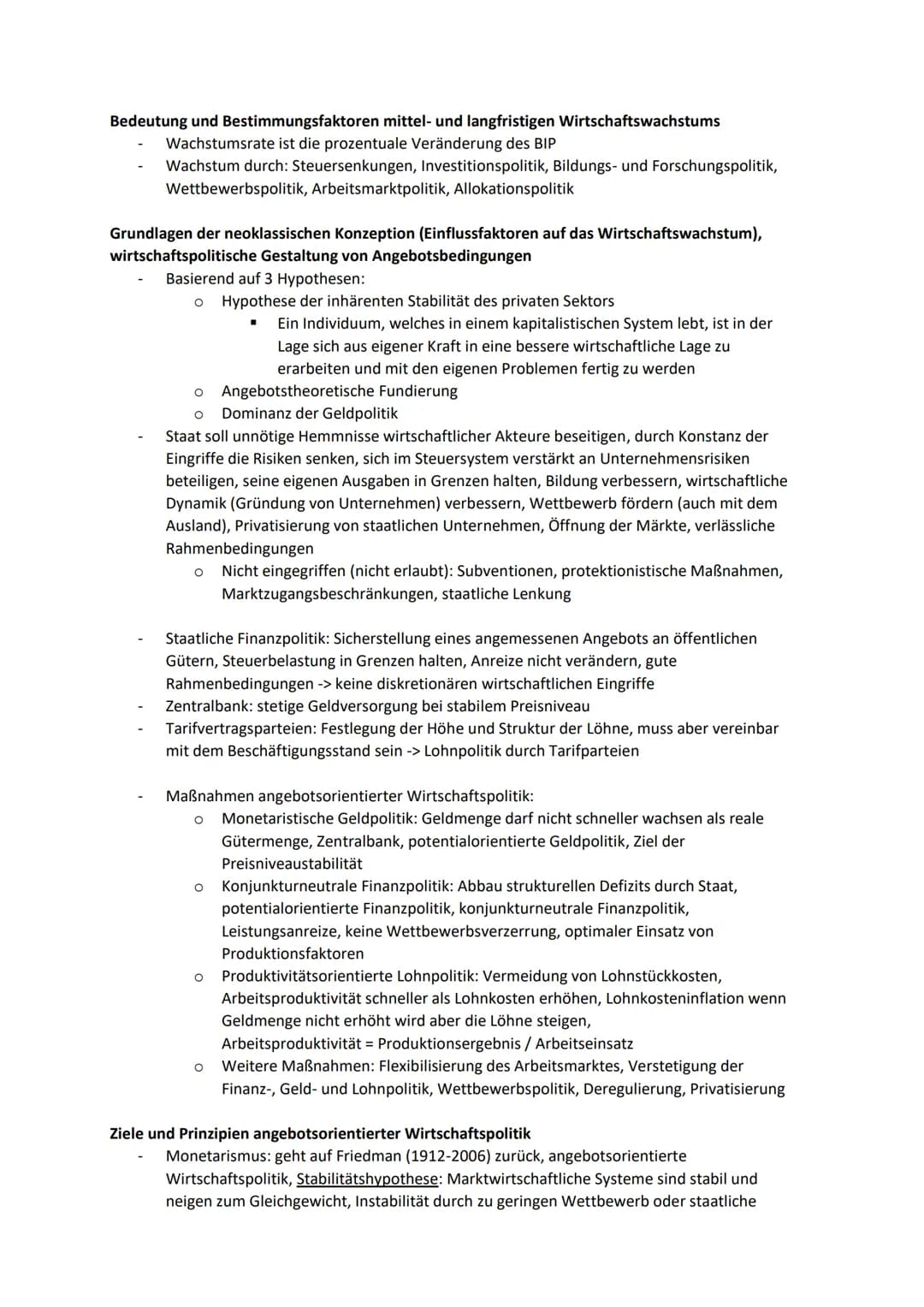 Bedeutung und Bestimmungsfaktoren mittel- und langfristigen Wirtschaftswachstums
Wachstumsrate ist die prozentuale Veränderung des BIP
Wachs