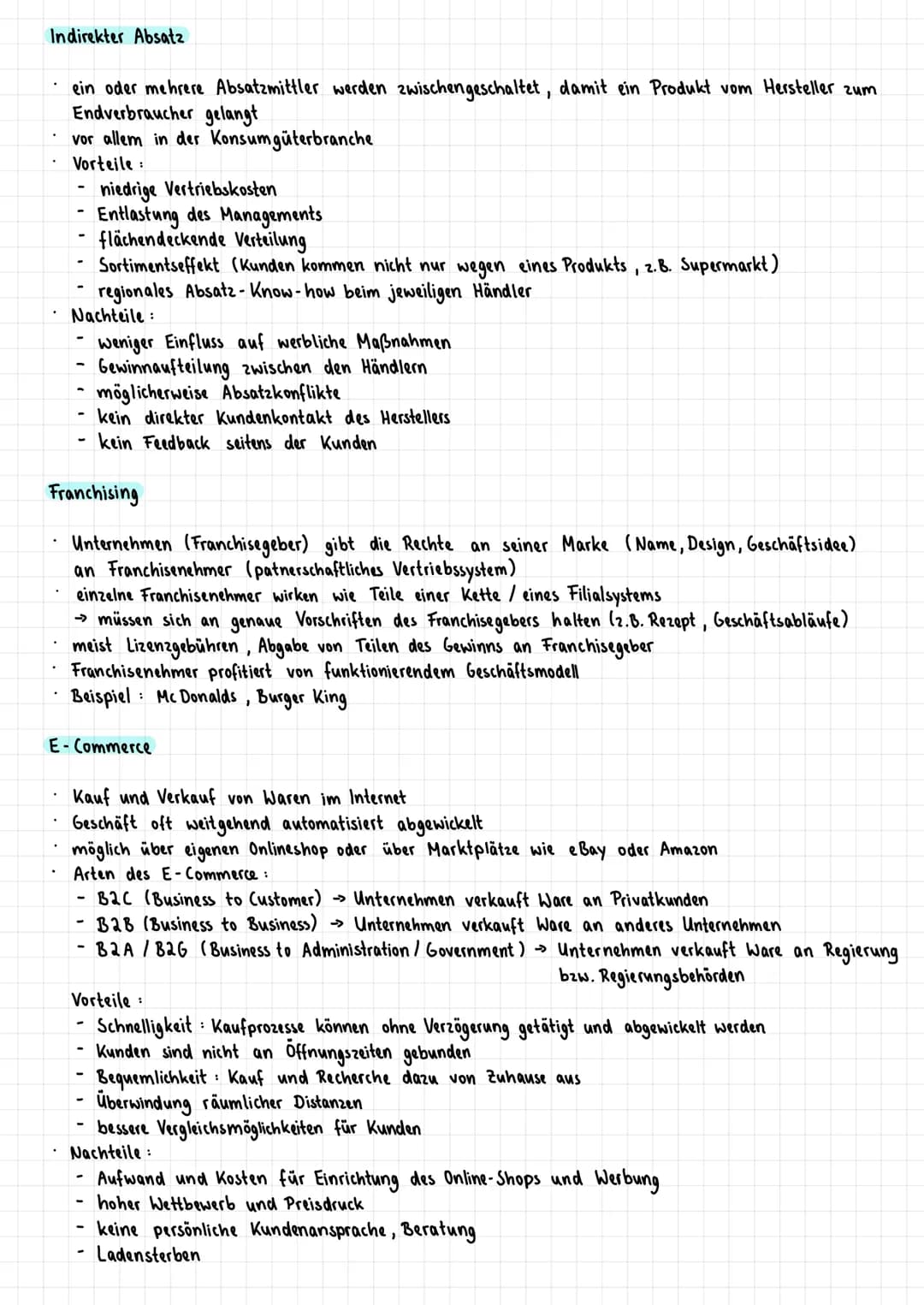 Lernzettel Marketing
Definition
Konzeption, bei der alle Aktivitäten eines Unternehmens konsequent auf die Erfüllung der Kunden-
bedürfnisse