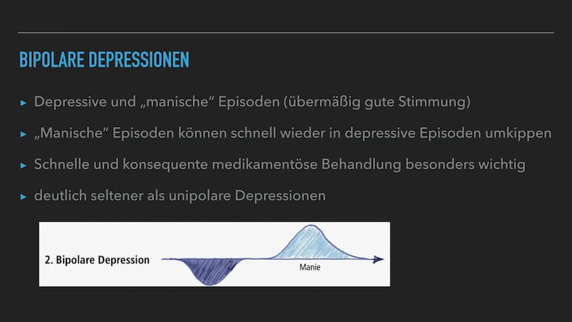 Depressionen
• ernste Erkrankung
•Hauptsymptome:
Gedrückte Stimmung, Interessen- & Freudlosigkeit, Antriebsmangel bzw. erhöhte Ermüdbarkeit
