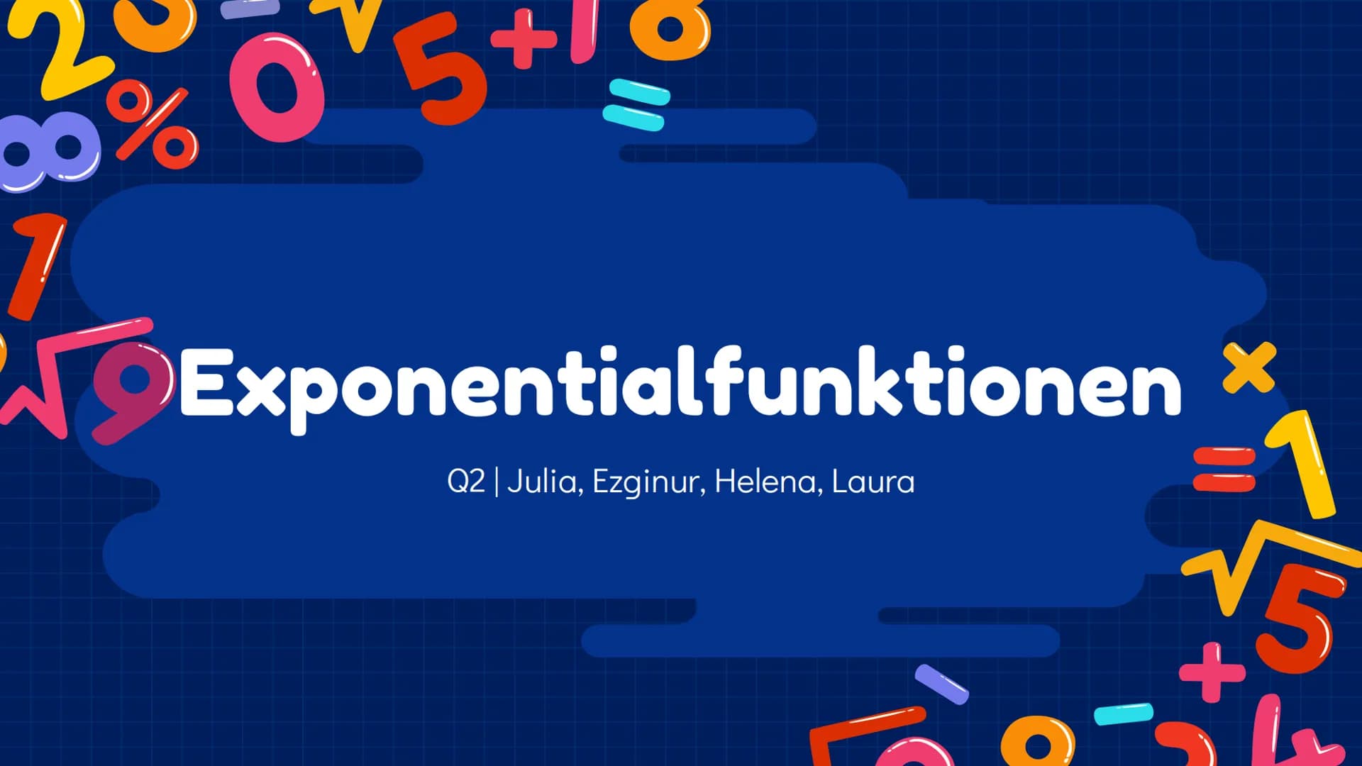 00% 0 5+/0
Exponentialfunktionen
Q2 | Julia, Ezginur, Helena, Laura
3
1
nd +
+
Inhaltsverzeichnis 1.1
Das exponentielle
Wachstum
%
Verschieb